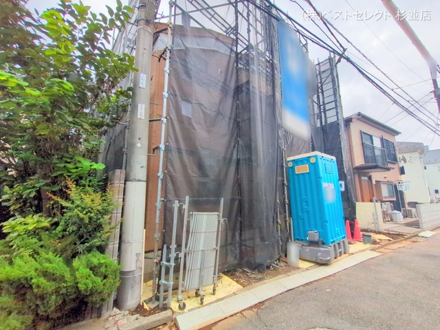 東京都中野区沼袋2丁目の新築戸建て上棟写真 2025年10月6日撮影