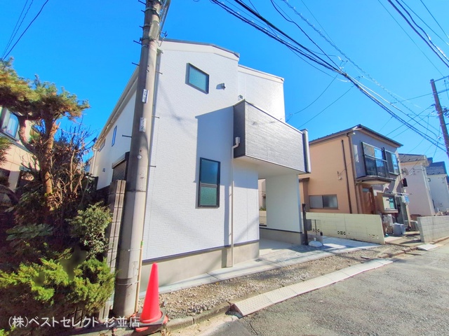 東京都中野区沼袋２丁目の新築戸建て完成写真 2025年12月25日撮影