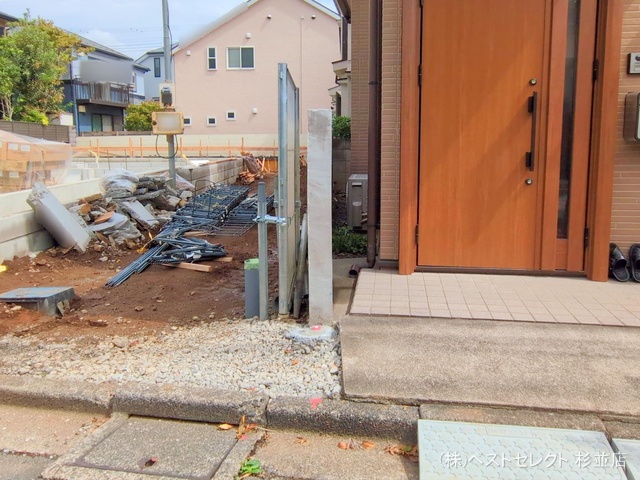 東京都中野区沼袋2丁目の新築戸建て基礎写真 2025年9月18日撮影