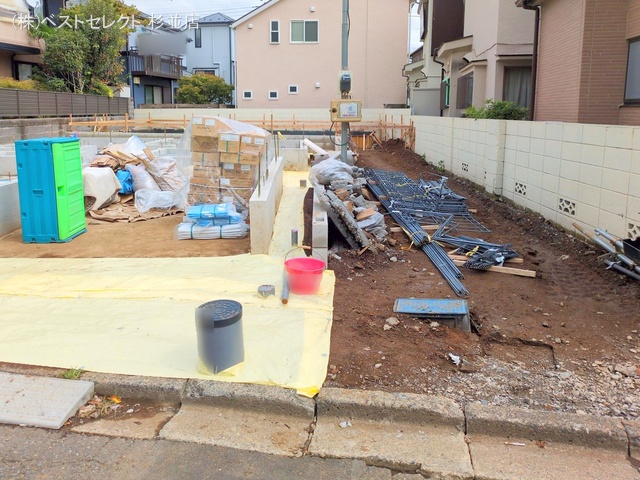 東京都中野区沼袋2丁目の新築戸建て基礎写真 2025年9月18日撮影