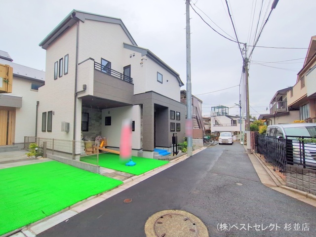 東京都杉並区下井草1丁目の新築戸建て完成写真 2025年9月30日撮影