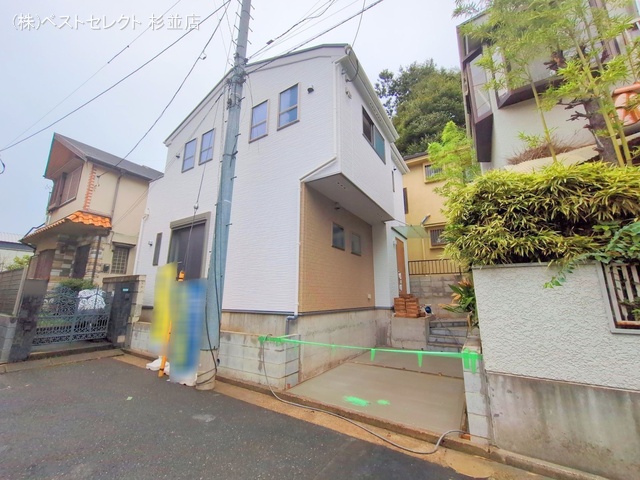 東京都中野区白鷺1丁目の新築戸建て外構写真 2025年9月30日撮影