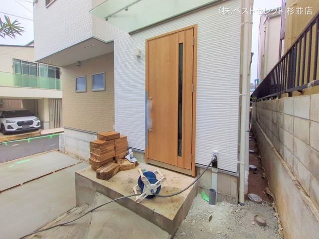 東京都中野区白鷺1丁目の新築戸建て外構写真 2025年9月30日撮影