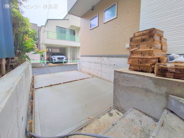 東京都中野区白鷺1丁目の新築戸建て外構写真 2025年9月30日撮影