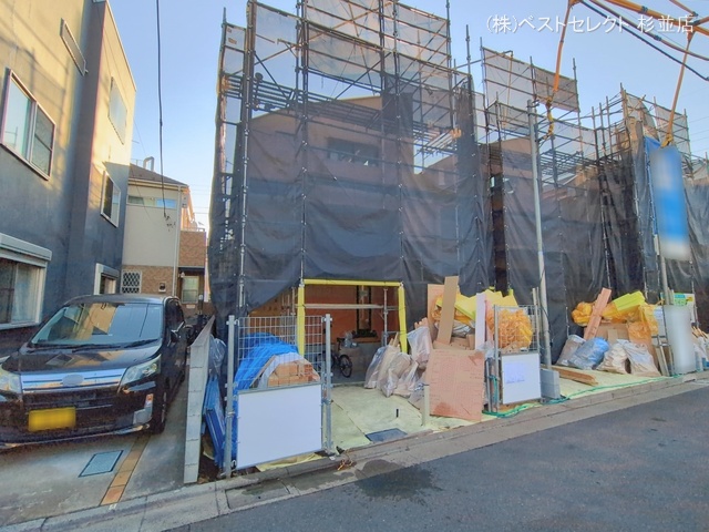 東京都杉並区宮前１丁目の新築戸建て上棟写真 2026年1月4日撮影