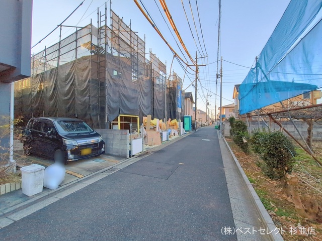 東京都杉並区宮前１丁目の新築戸建て上棟写真 2026年1月4日撮影