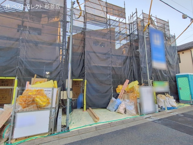 東京都杉並区宮前１丁目の新築戸建て上棟写真 2026年1月4日撮影