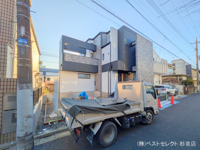 東京都杉並区久我山５丁目の新築戸建て外構写真 2025年12月15日撮影