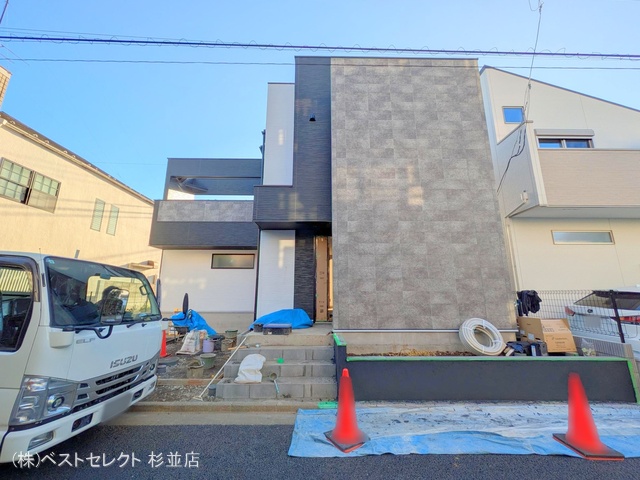 東京都杉並区久我山５丁目の新築戸建て外構写真 2025年12月15日撮影