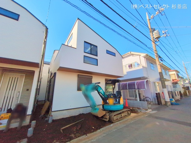 東京都中野区大和町４丁目の新築戸建て外構写真 2025年12月15日撮影