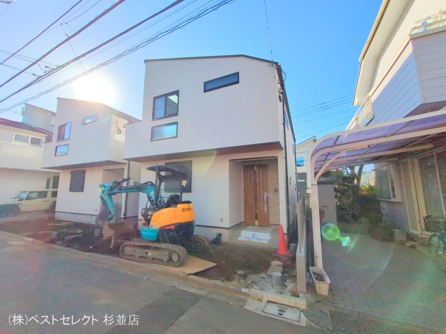 東京都中野区大和町４丁目の新築戸建て外構写真 2025年12月15日撮影