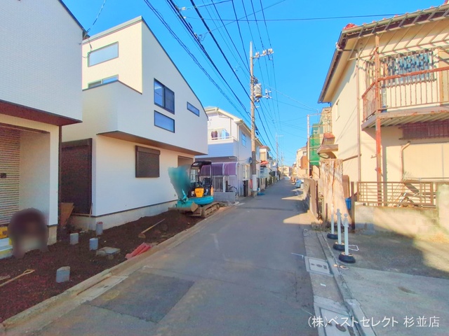 東京都中野区大和町４丁目の新築戸建て外構写真 2025年12月15日撮影