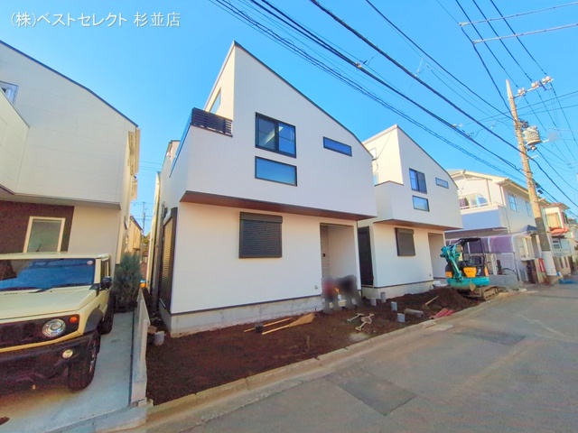 東京都中野区大和町４丁目の新築戸建て外構写真 2025年12月15日撮影