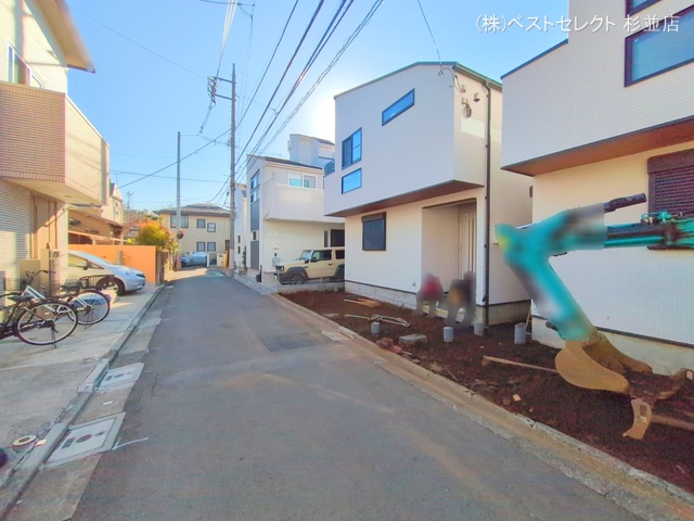 東京都中野区大和町４丁目の新築戸建て外構写真 2025年12月15日撮影