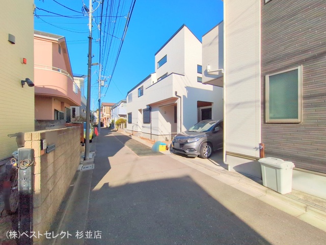 東京都中野区大和町４丁目の新築戸建て外構写真 2025年12月15日撮影