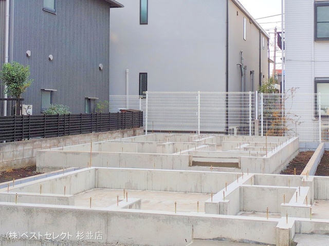 東京都杉並区本天沼３丁目の新築戸建て基礎写真 2025年12月22日撮影