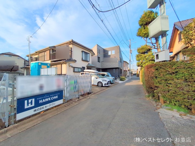 東京都杉並区本天沼３丁目の新築戸建て基礎写真 2025年12月22日撮影