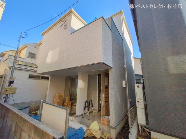 東京都杉並区下井草４丁目の新築戸建て外構写真 2026年1月7日撮影