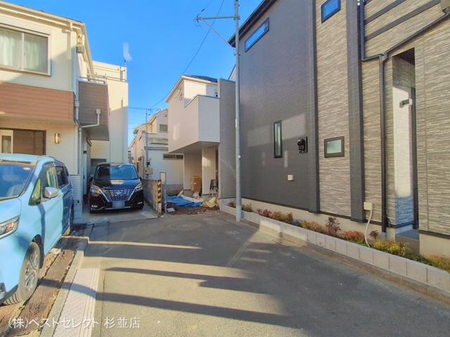 東京都杉並区下井草４丁目の新築戸建て外構写真 2026年1月7日撮影