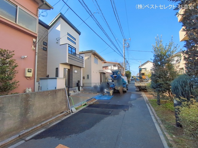 東京都中野区上鷺宮２丁目の新築戸建て外構写真 2026年1月13日撮影