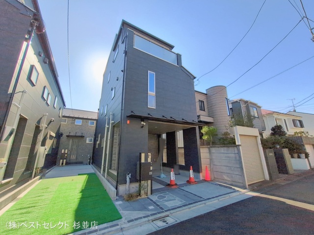 東京都中野区沼袋2丁目の新築戸建て完成写真 2026年1月15日撮影