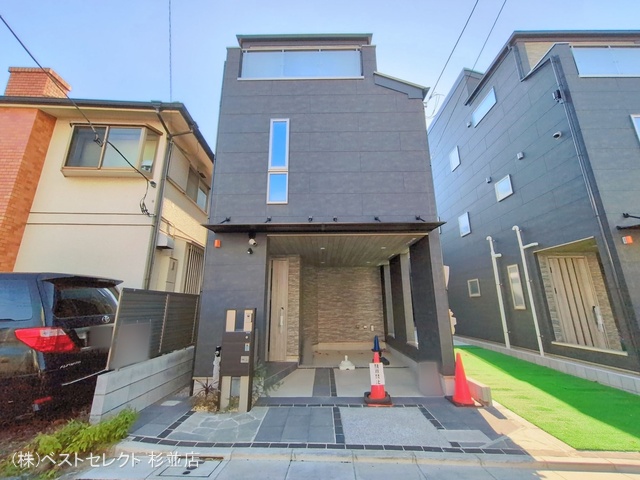 東京都中野区沼袋2丁目の新築戸建て完成写真 2026年1月15日撮影