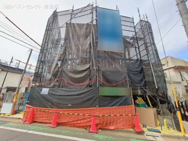 東京都中野区野方6丁目の新築戸建て上棟写真 2026年2月5日撮影