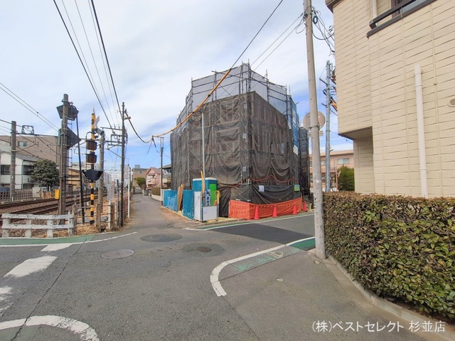 東京都中野区野方6丁目の新築戸建て上棟写真 2026年2月5日撮影