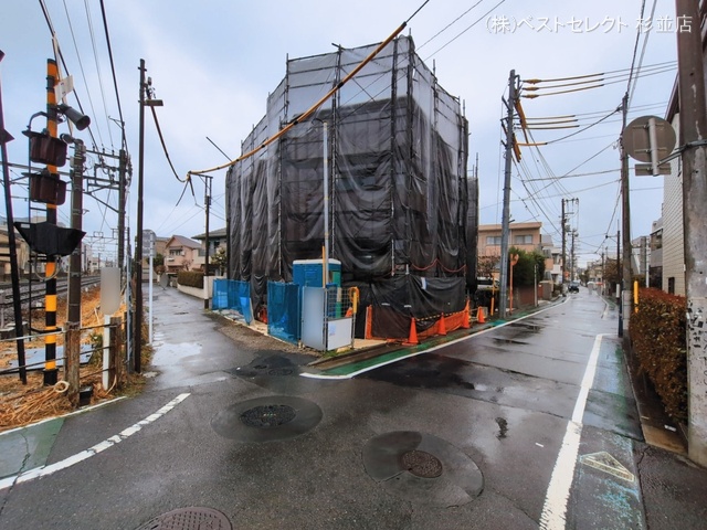 東京都中野区野方６丁目の新築戸建てシート写真 2026年3月2日撮影