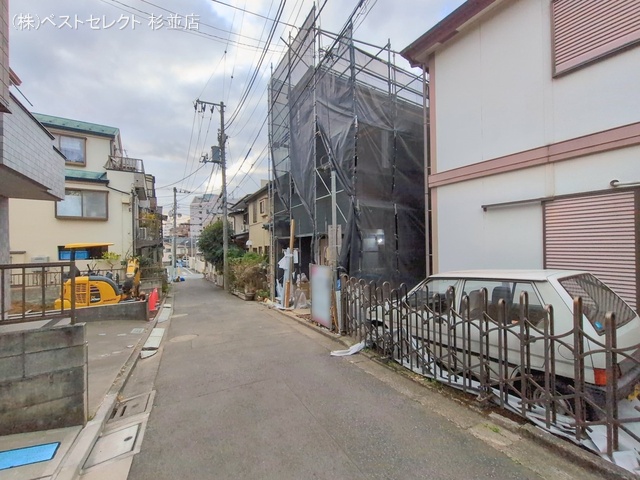 東京都杉並区和田１丁目の新築戸建てシート写真 2026年2月19日撮影