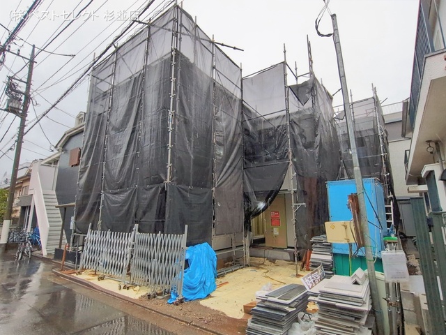 東京都杉並区桃井1丁目の新築戸建てシート写真 2026年2月24日撮影