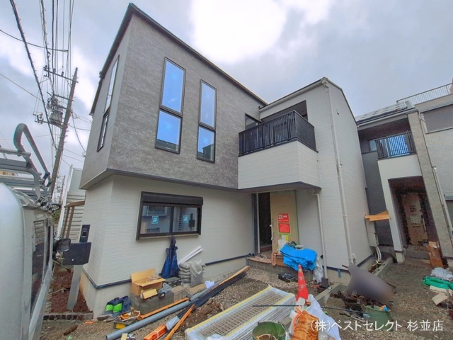 東京都杉並区桃井1丁目の新築戸建て外構写真 2026年3月25日撮影
