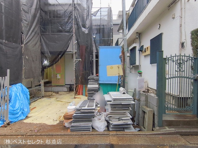 東京都杉並区桃井1丁目の新築戸建てシート写真 2026年2月24日撮影