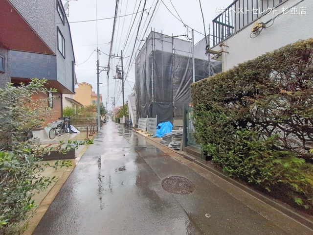 東京都杉並区桃井1丁目の新築戸建てシート写真 2026年2月24日撮影