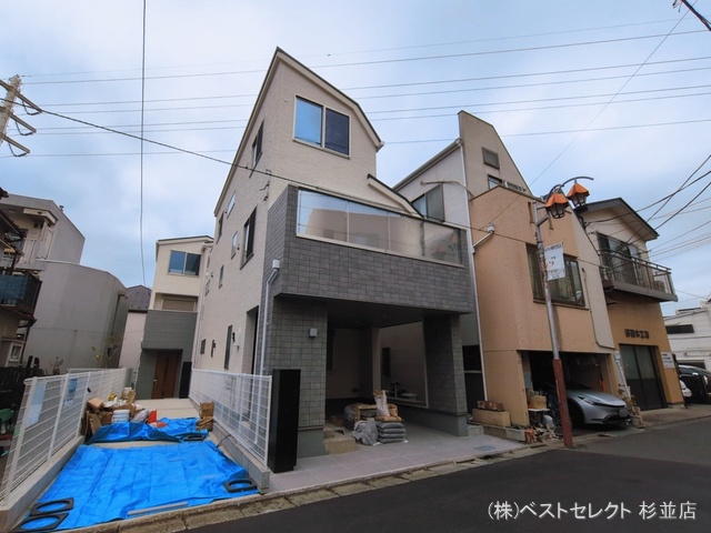 東京都杉並区松ノ木２丁目の新築戸建て外構写真 2026年3月5日撮影