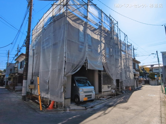 東京都杉並区荻窪2丁目の新築戸建てシート写真 2026年3月10日撮影