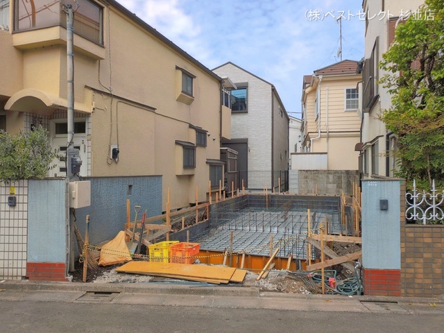 東京都杉並区本天沼２丁目の新築戸建て基礎写真 2026年4月12日撮影