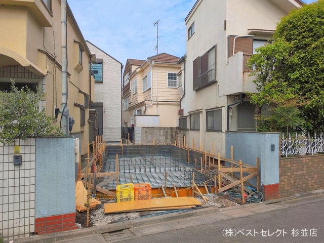 東京都杉並区本天沼２丁目の新築戸建て基礎写真 2026年4月12日撮影