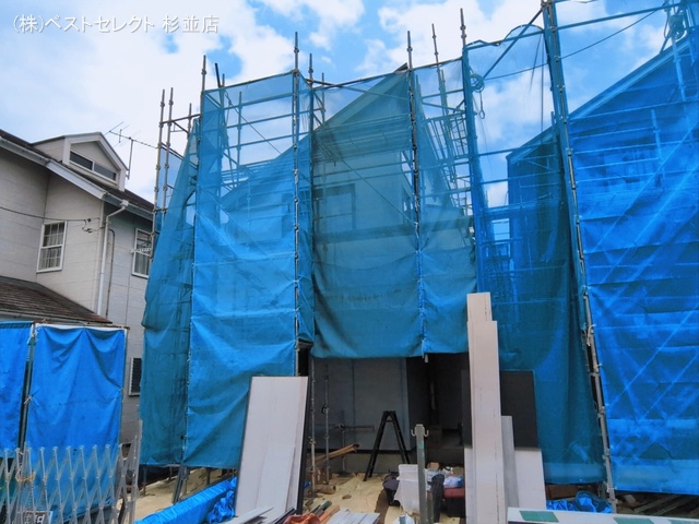 東京都杉並区浜田山１丁目の新築戸建てシート写真 2026年3月17日撮影