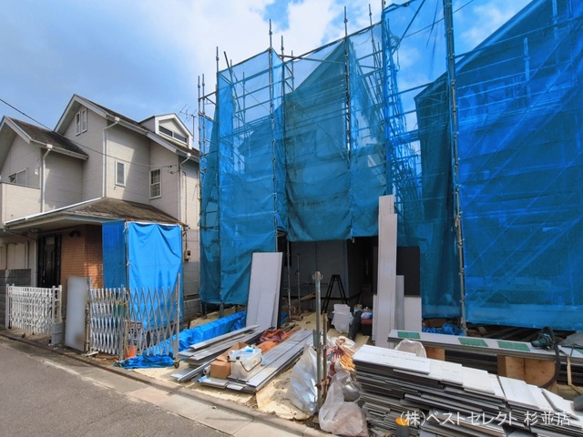 東京都杉並区浜田山１丁目の新築戸建てシート写真 2026年3月17日撮影