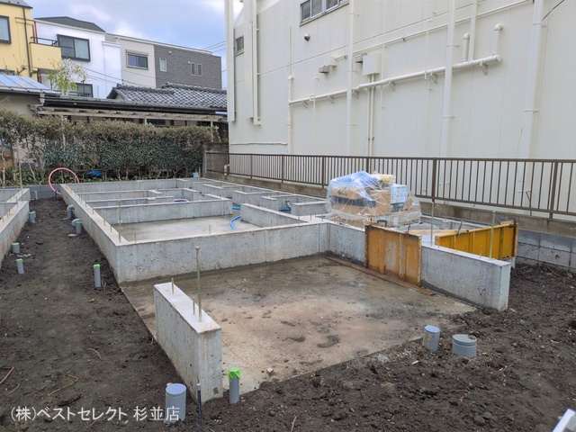 東京都杉並区宮前１丁目の新築戸建て基礎写真 2026年3月31日撮影