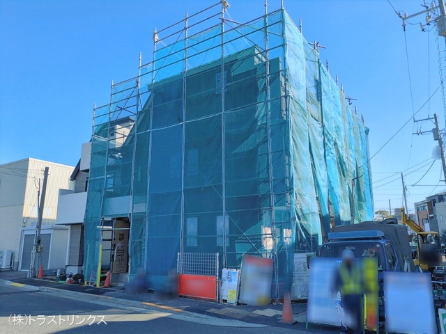 東京都江戸川区鹿骨１丁目の新築戸建てシート写真 2026年1月7日撮影