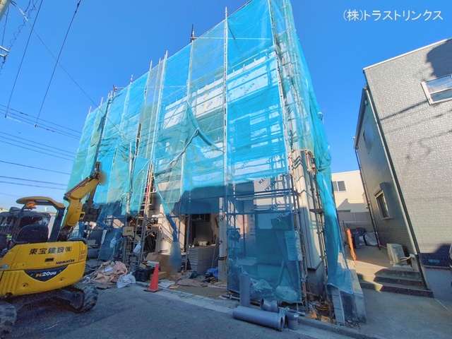 東京都江戸川区鹿骨１丁目の新築戸建てシート写真 2026年1月7日撮影
