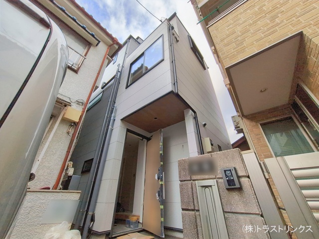 東京都墨田区東向島４丁目の新築戸建て外構写真 2026年2月17日撮影