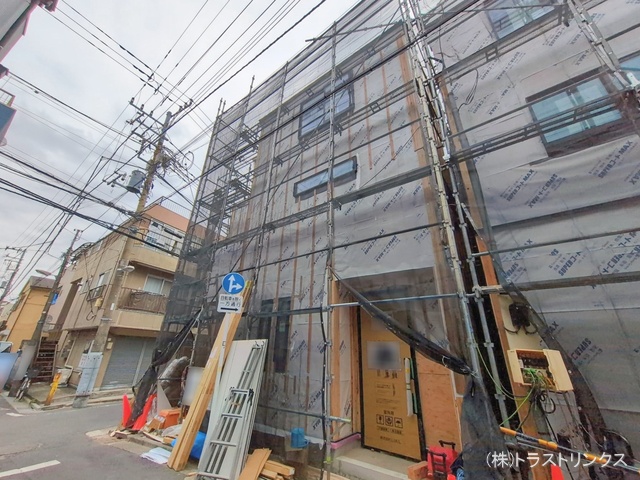 東京都江東区大島7丁目の新築戸建てシート写真 2026年1月27日撮影