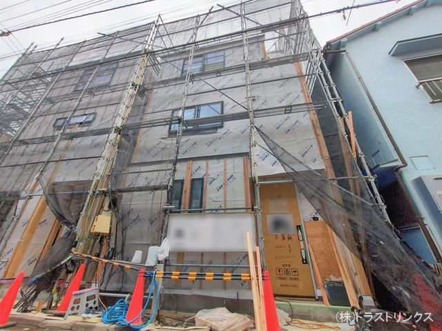 東京都江東区大島７丁目の新築戸建てシート写真 2026年1月27日撮影