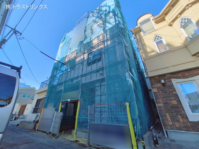 東京都江戸川区東葛西4丁目の新築戸建てシート写真 2026年2月8日撮影