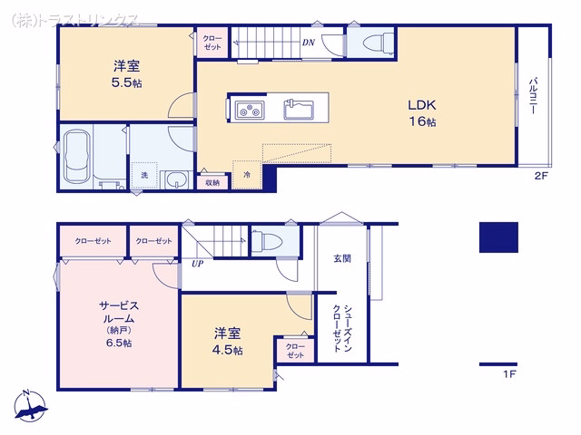 江戸川区江戸川3丁目（戸建）01 間取図