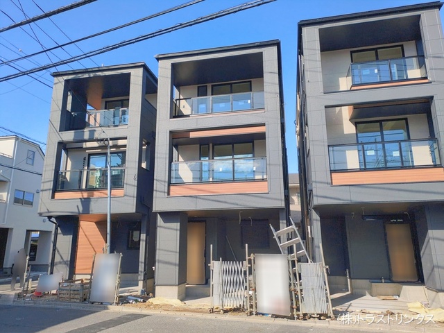 東京都江戸川区上篠崎2丁目の新築戸建て外構写真 2026年2月8日撮影
