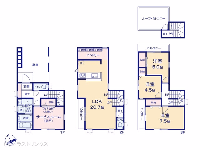 江東区南砂4丁目（戸建）01 間取図